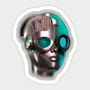 Female Superior Cyborg No. 194 Sticker